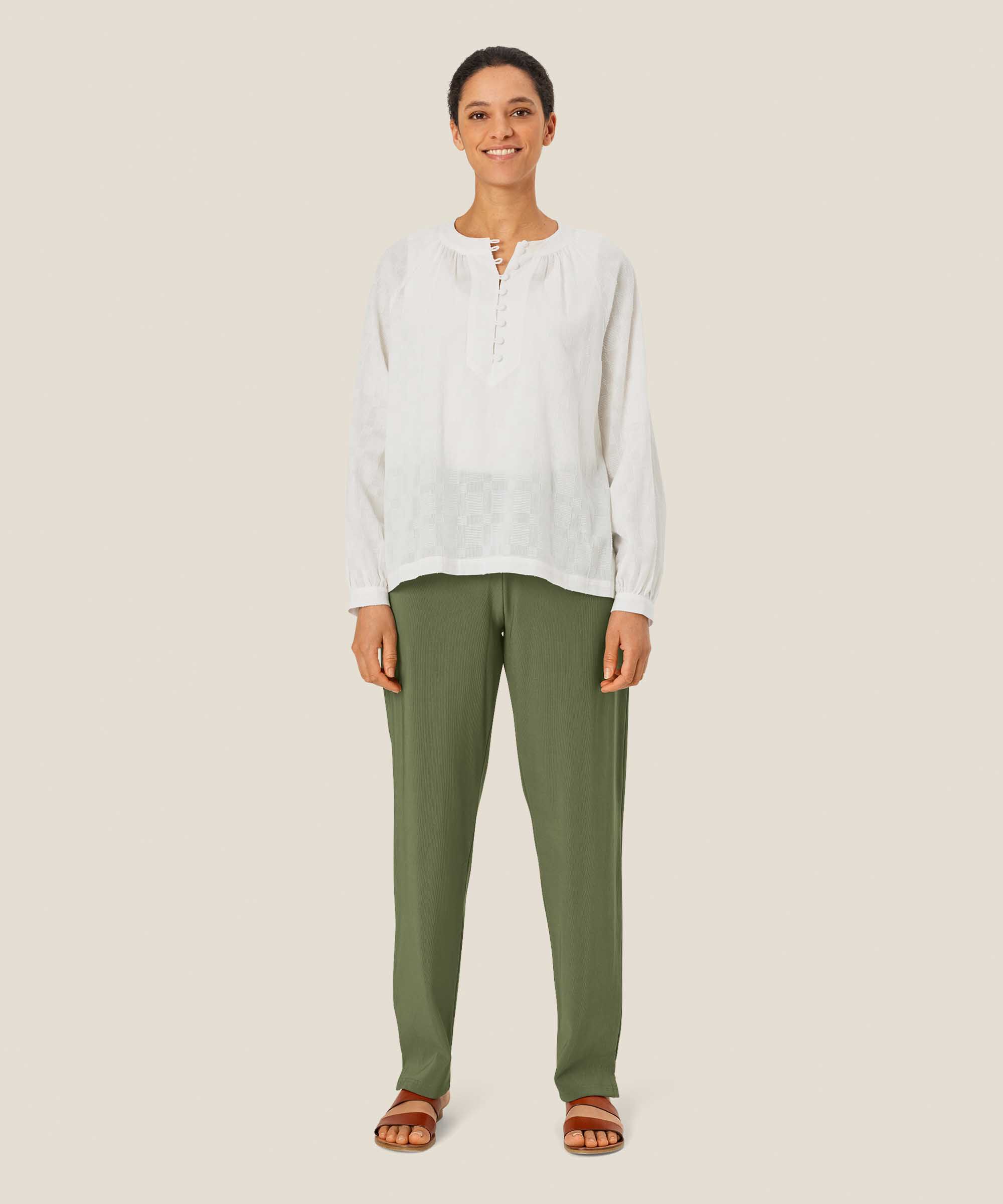 Stretchhose in Rippqualität, Four Clover