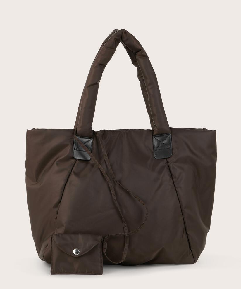 Nylontasche mit Druckknopf, Coffee Bean