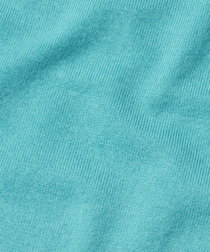 Ärmelloses Top aus Feinstrick, Aqua
