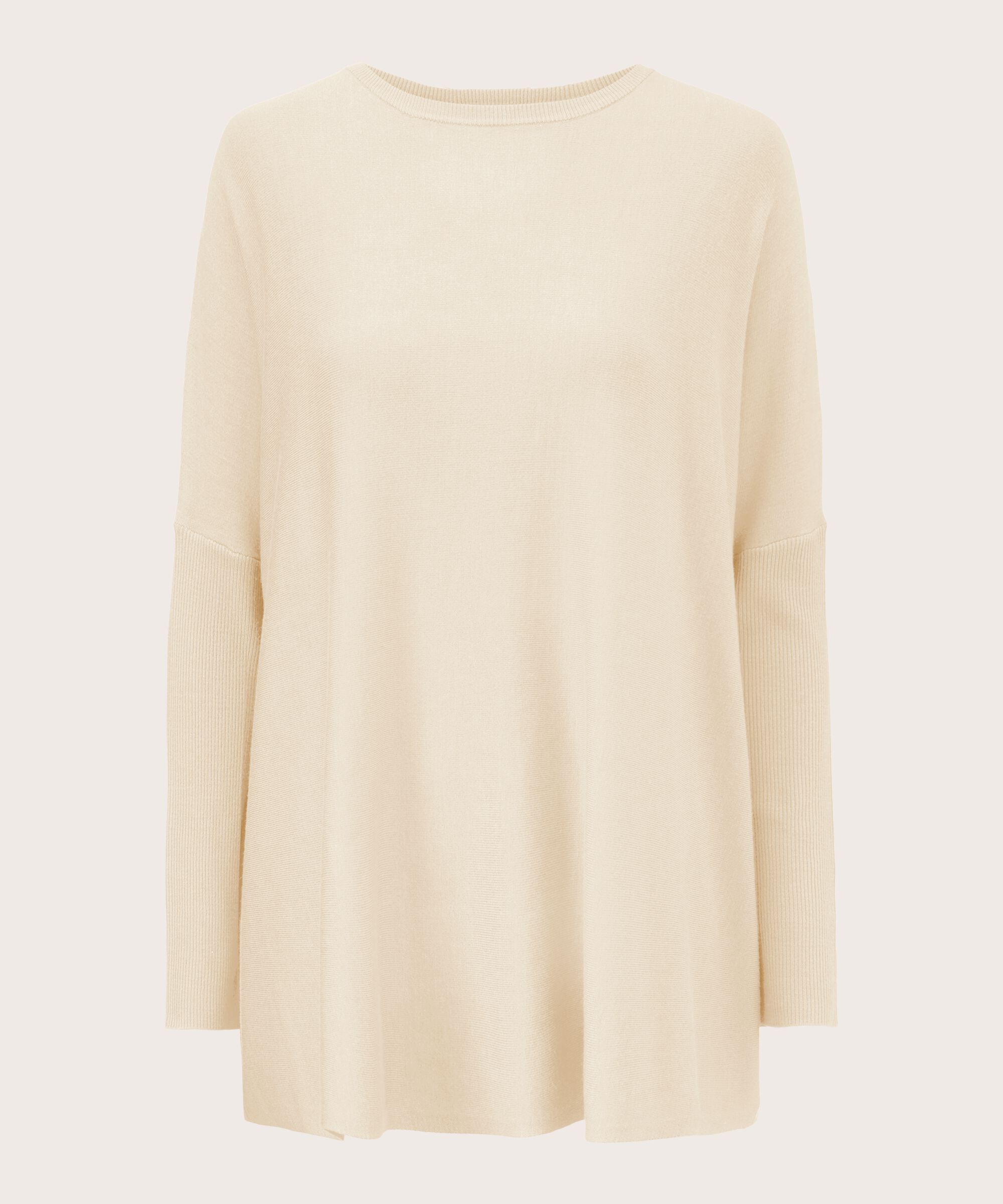 Oversize-pullover Mit Schmalen Ärmeln, Whitecap