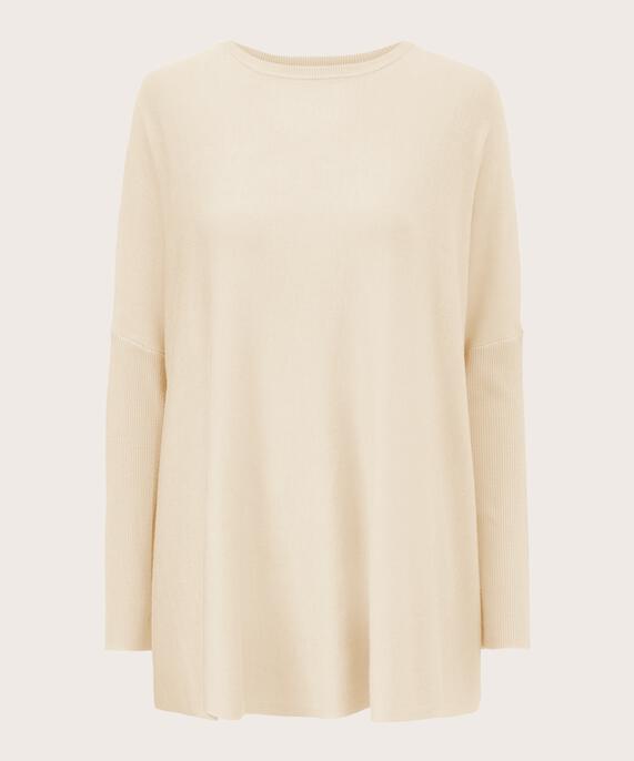 Oversize-pullover Mit Schmalen Ärmeln, Whitecap