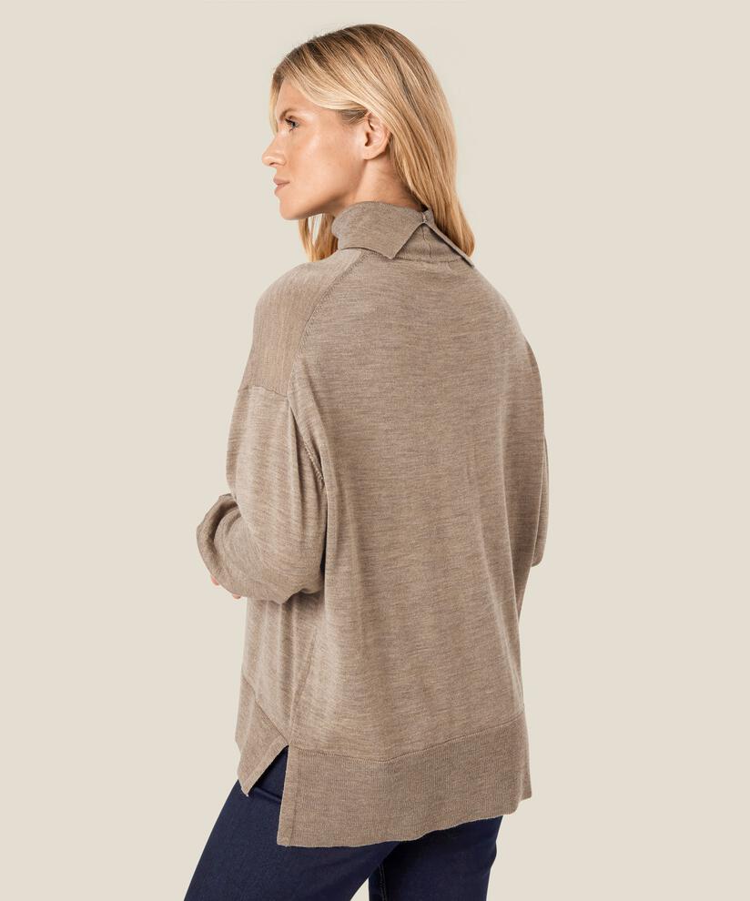 Feather Pullover, Tobacco Brown