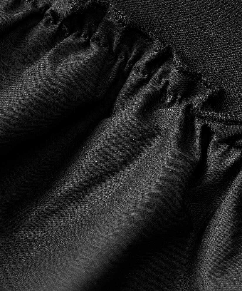 Langarmkleid aus schwerem Jersey, Black