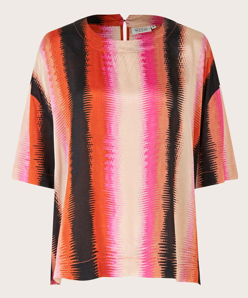 Viskose Bluse mit kurzen Ärmeln, Tigerlily