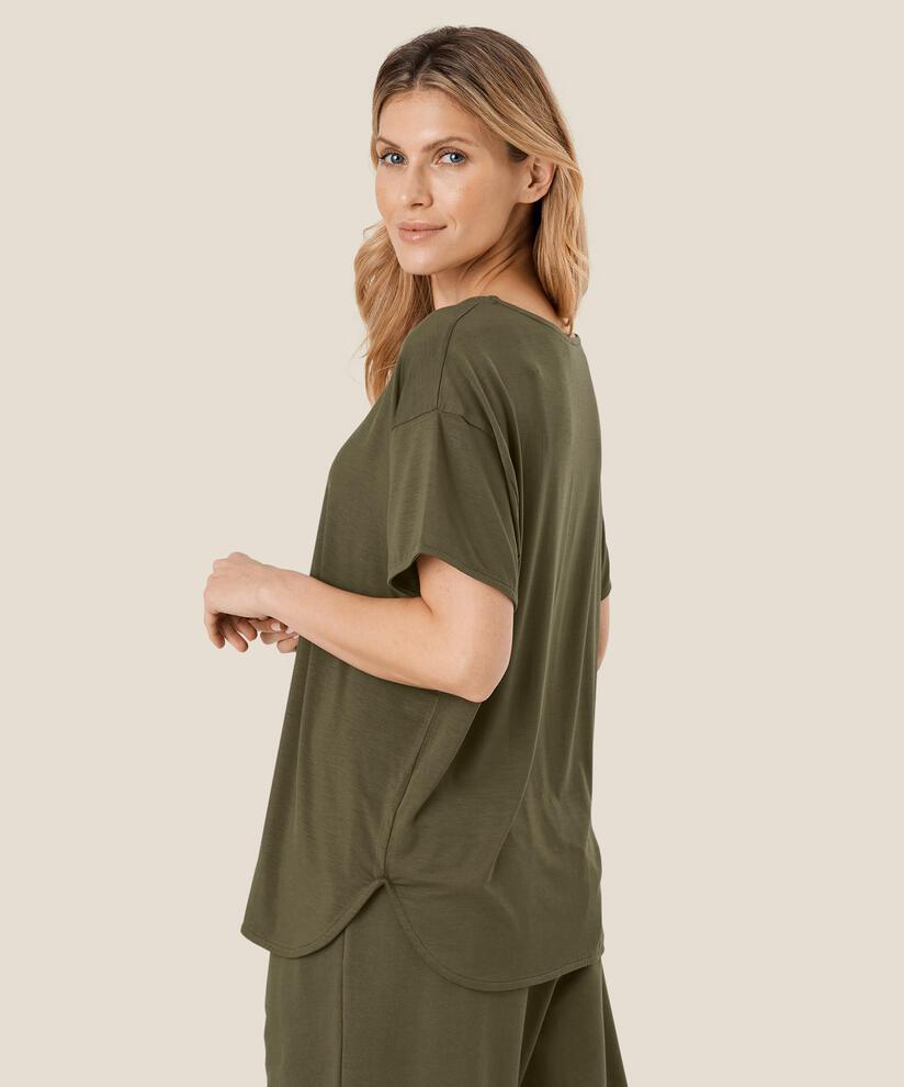 Dünnes T-Shirt aus Lyocell, Crocodile