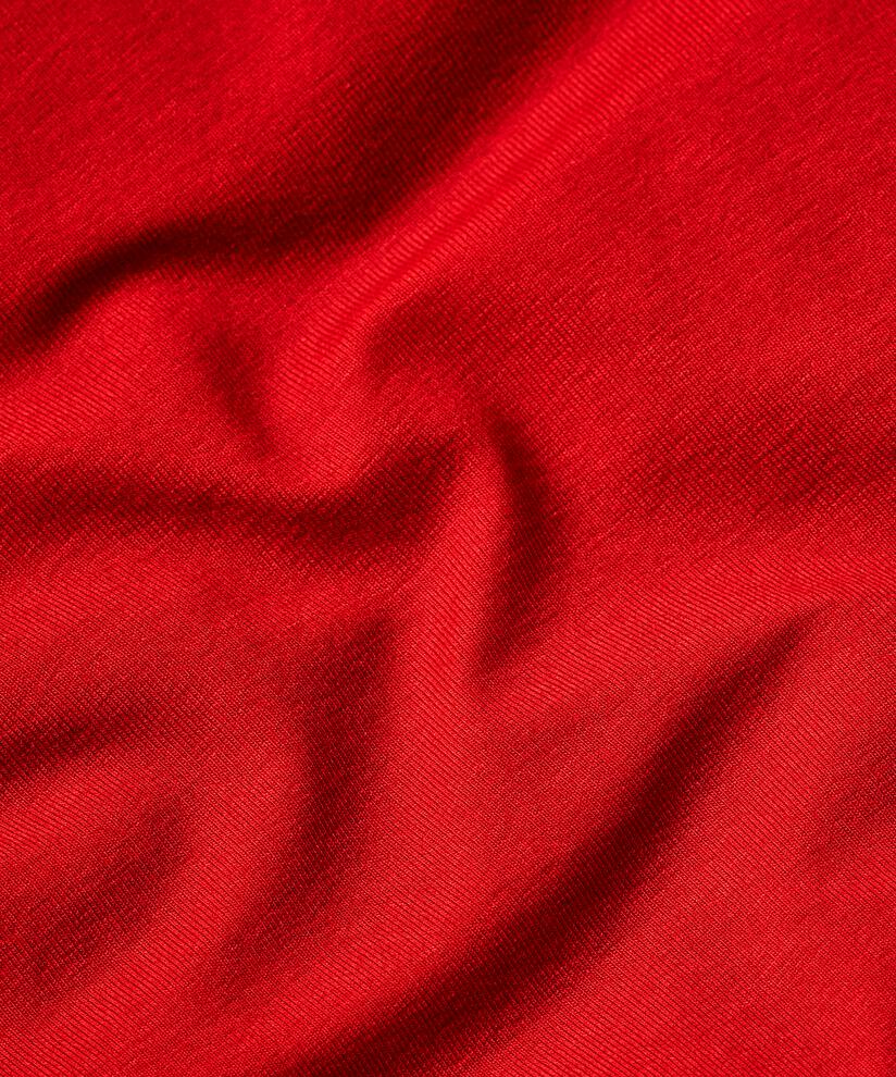 Jerseykleid mit langen Ärmeln und Rundhalsausschnitt, Haute Red