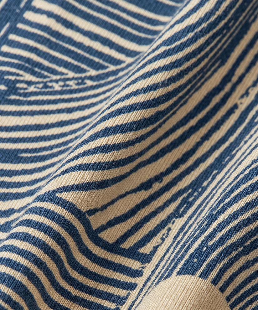 Bedrucktes Jersey-top Mit Rundhalsausschnitt, Sargasso Sea