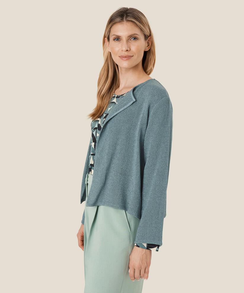 Kurze Jacke Aus Bouclé, Goblin Blue