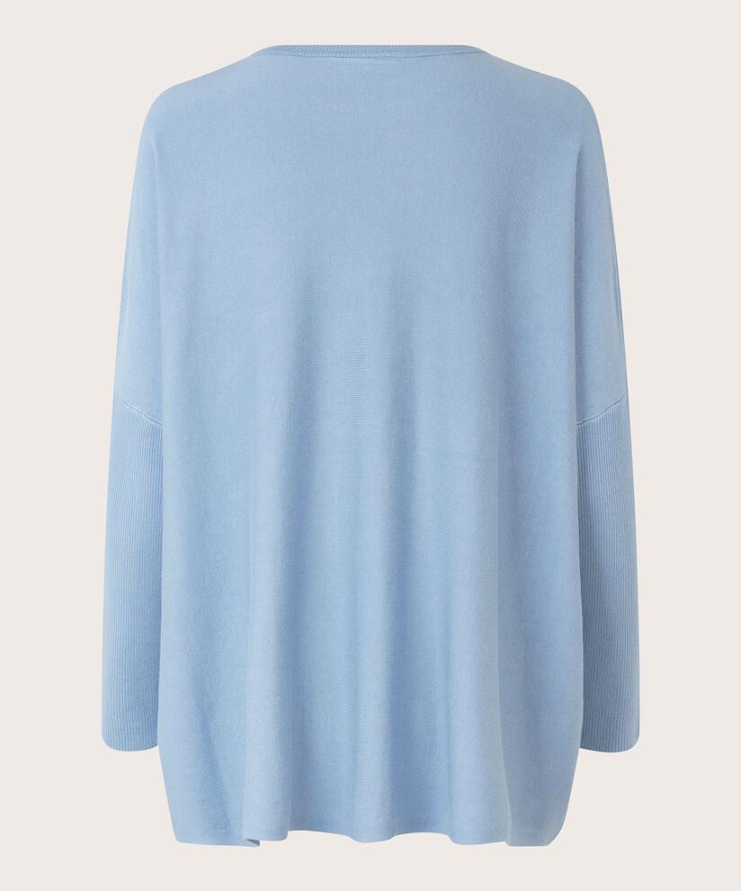 Oversize-pullover Mit Schmalen Ärmeln, Ashley Blue