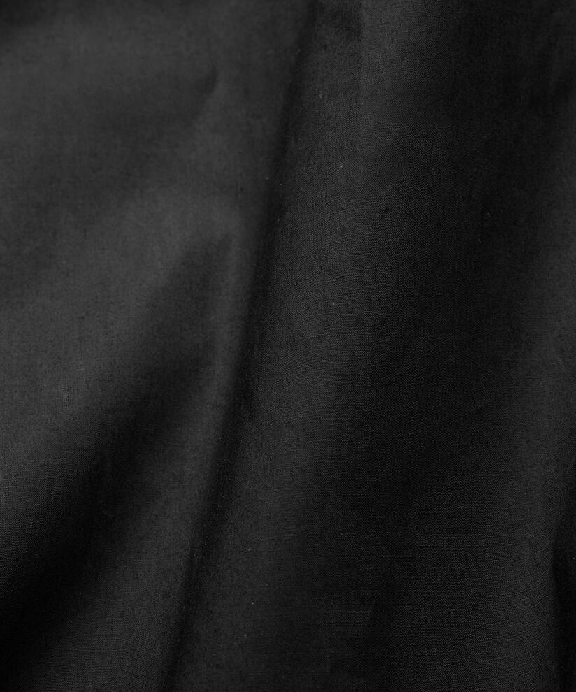 kurzärmliges Kleid aus Jersey und Baumwollpopeline, Black