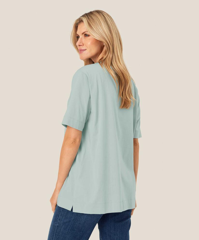 T-shirt Aus Baumwolle Mit Rundhalsausschnitt, Ether