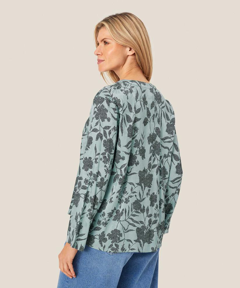 Viskosebluse Mit V-ausschnitt, Ether