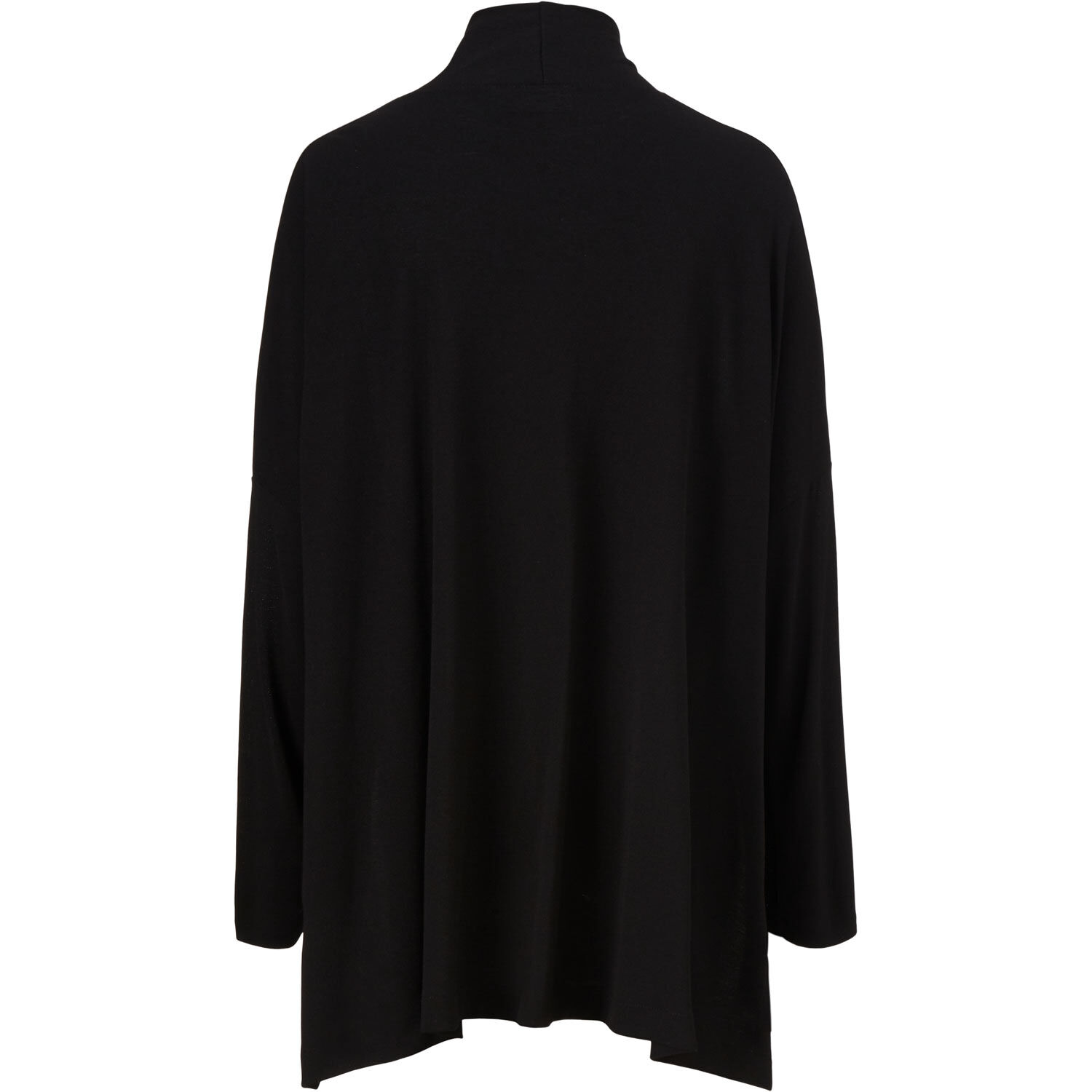 Jersey-Cardigan mit Taschen, Black