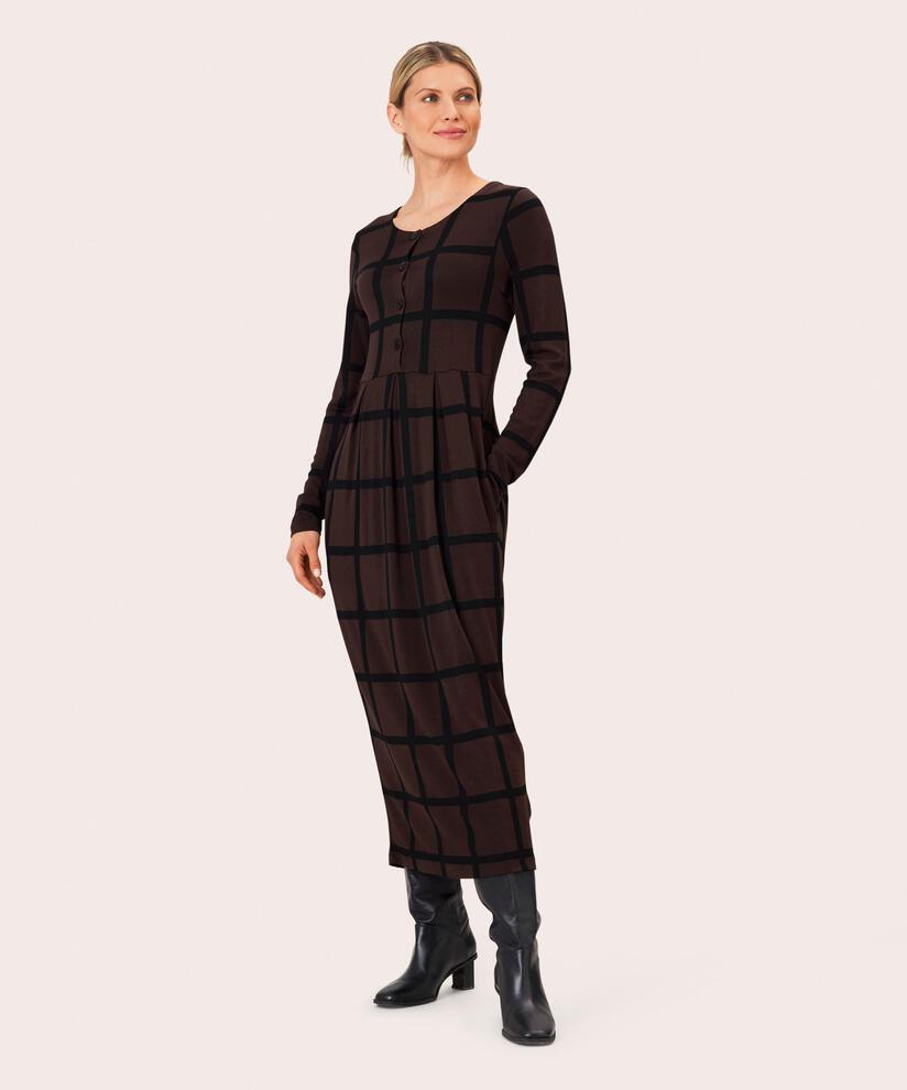 Nilana JERSEY Kleid, Coffee Bean, hi-res