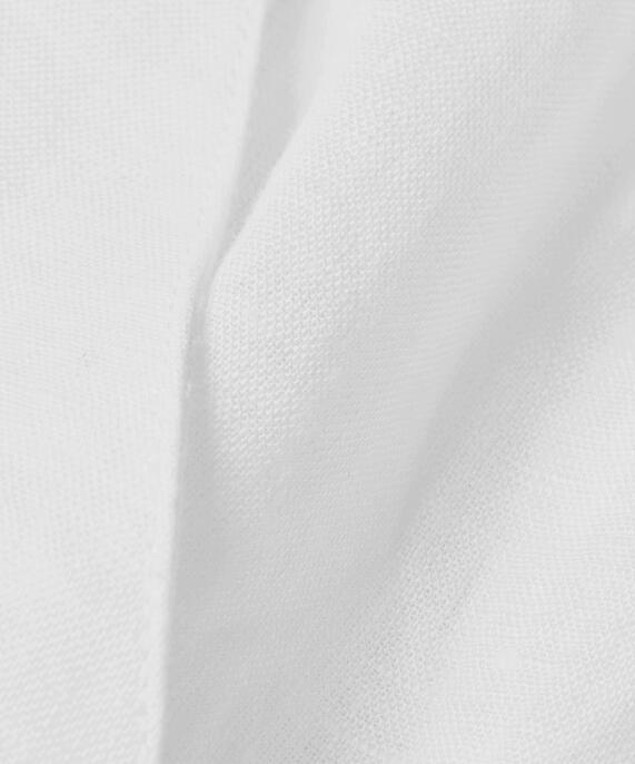 Kurzarmbluse aus Leinen, White