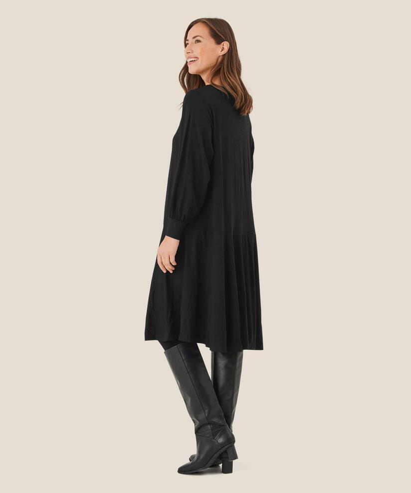 Jerseykleid mit Weite, Black