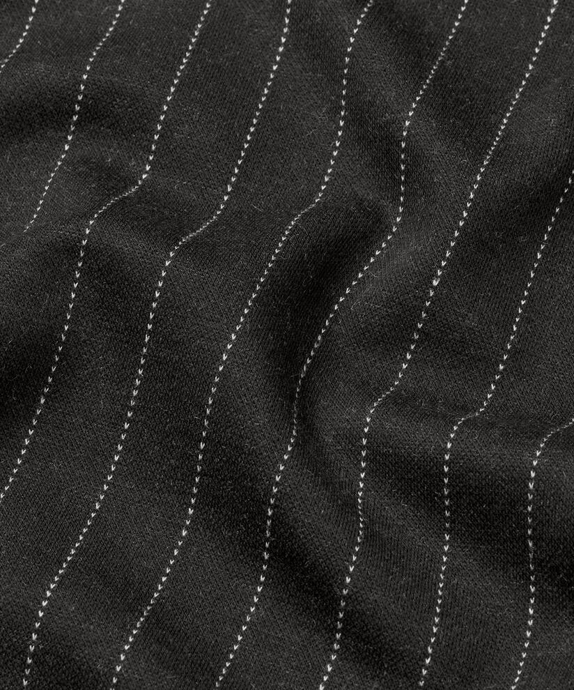 Jerseyhose mit Nadelstreifen, Black