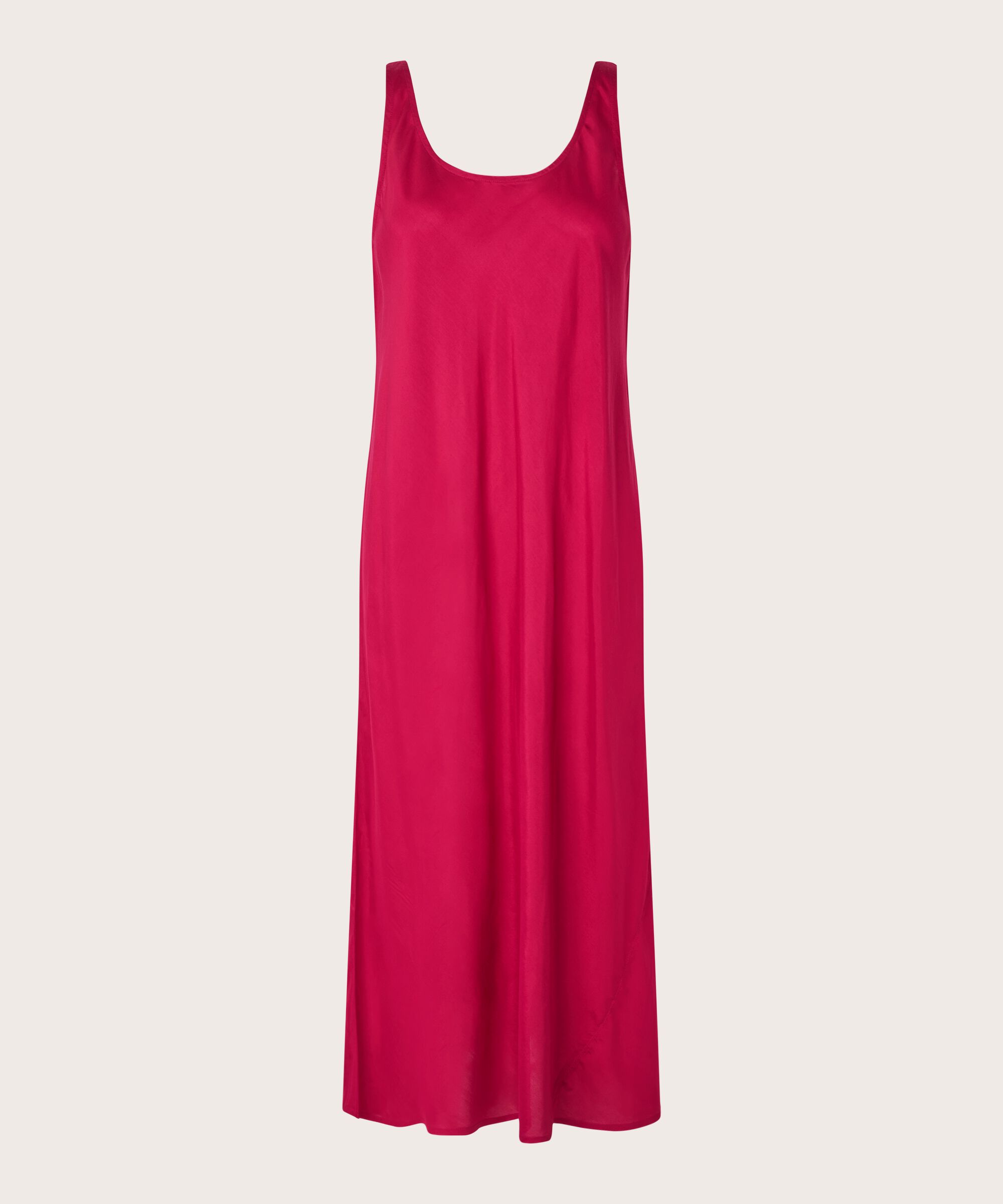 Trägerkleid aus leicht glänzender Viskose, Persian Red