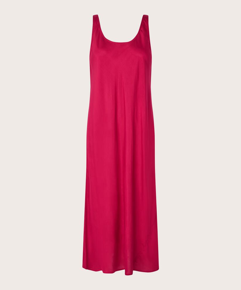 Trägerkleid aus leicht glänzender Viskose, Persian Red