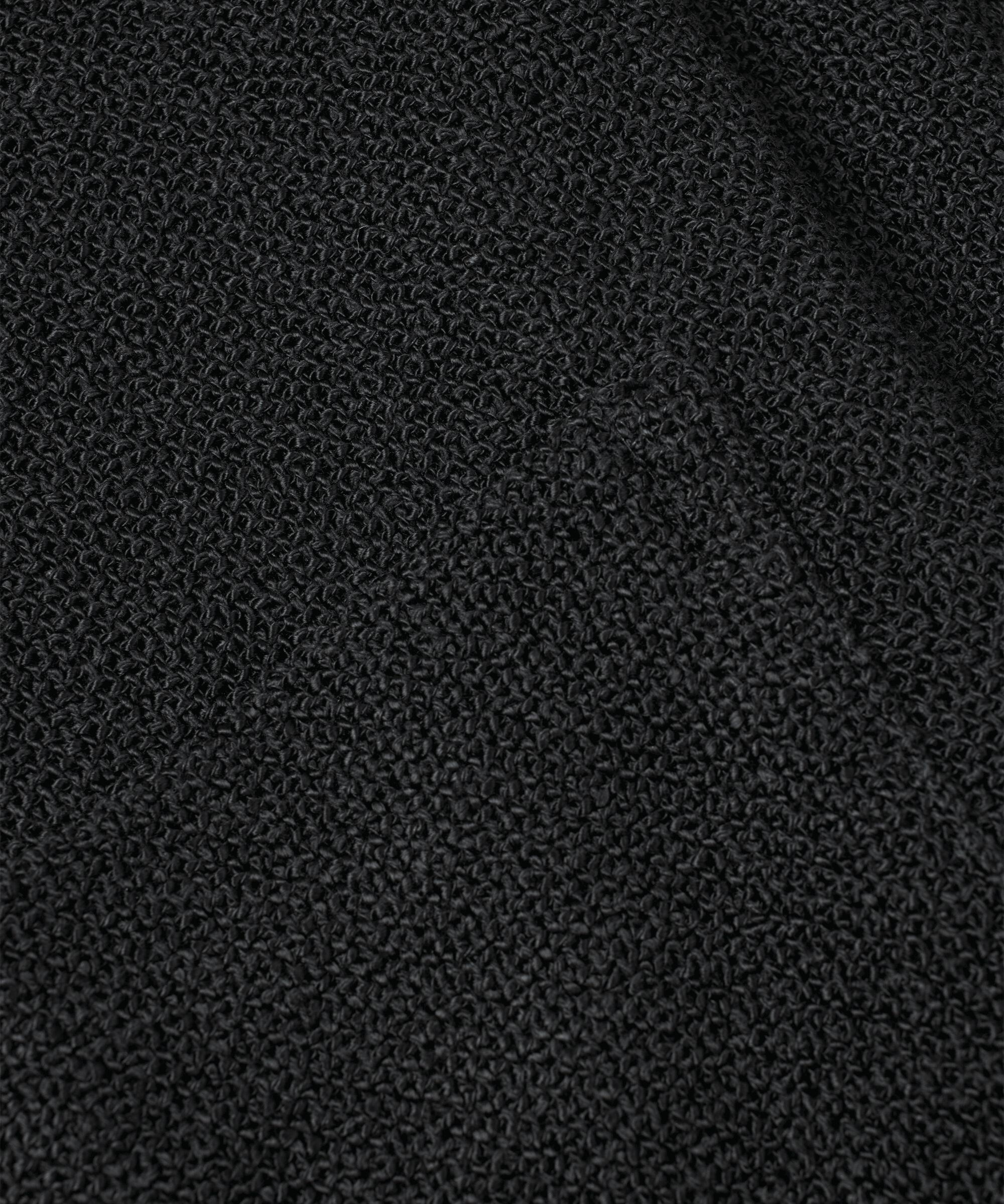 Lange Jacke Aus Bouclé, Black
