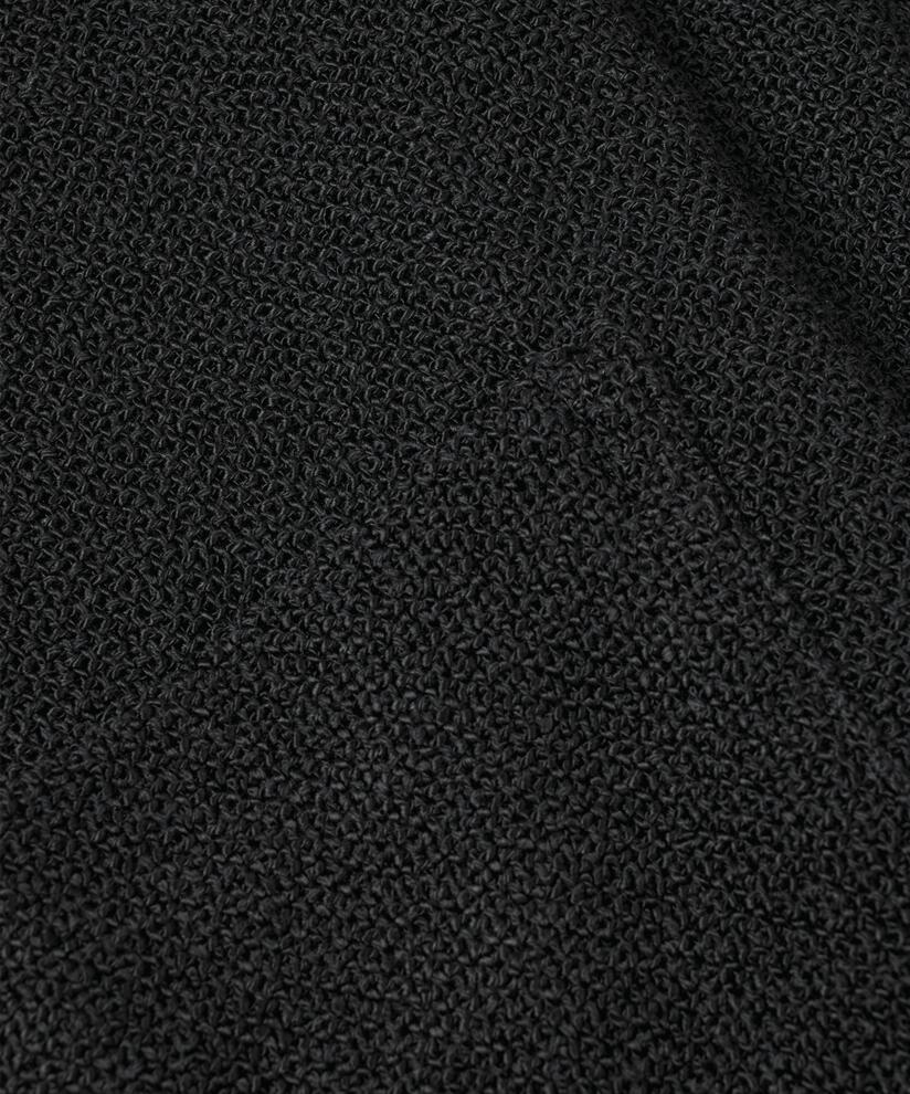 Lange Jacke Aus Bouclé, Black