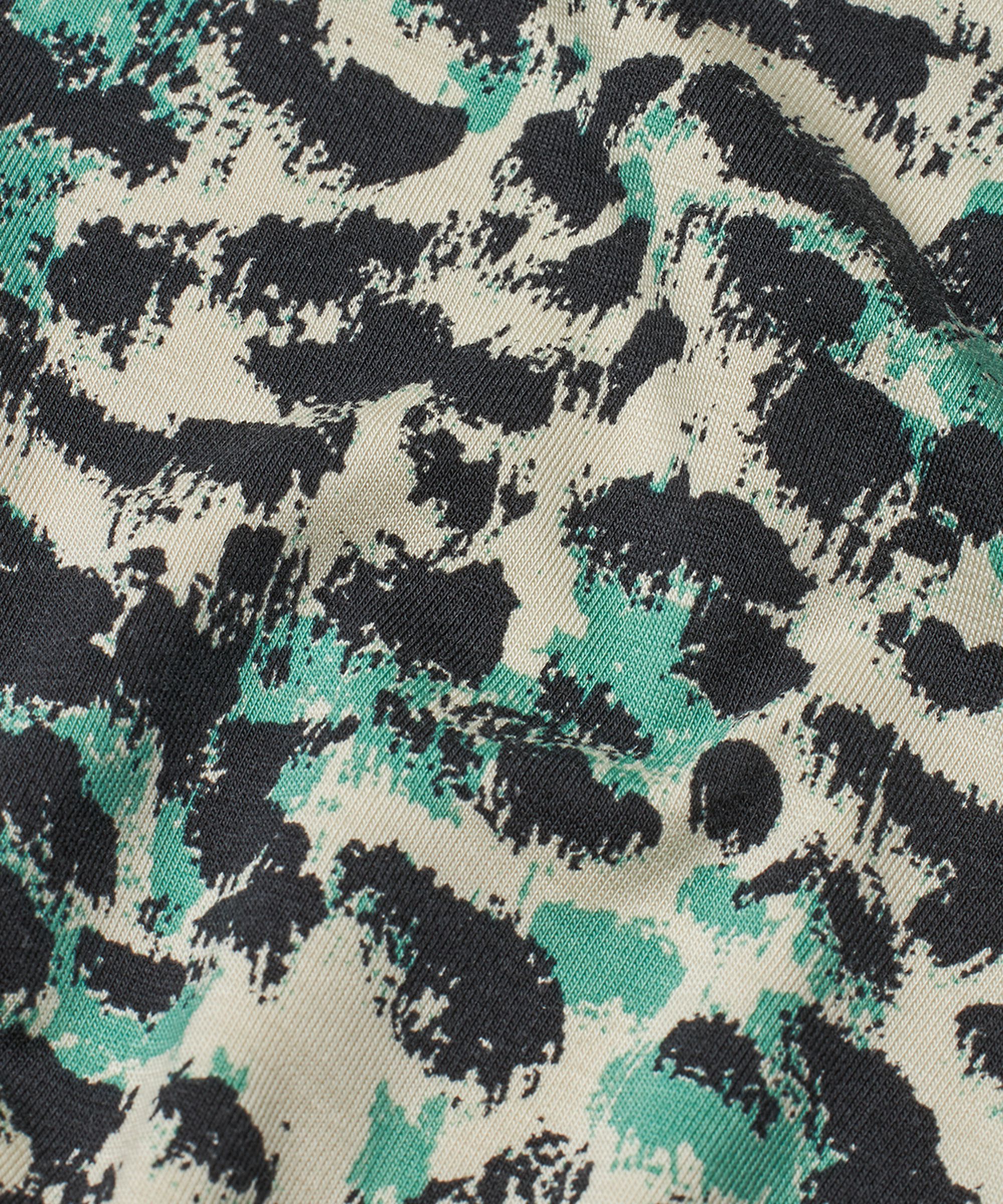 Tulpenkleid aus bedrucktem Jersey, Winter Green