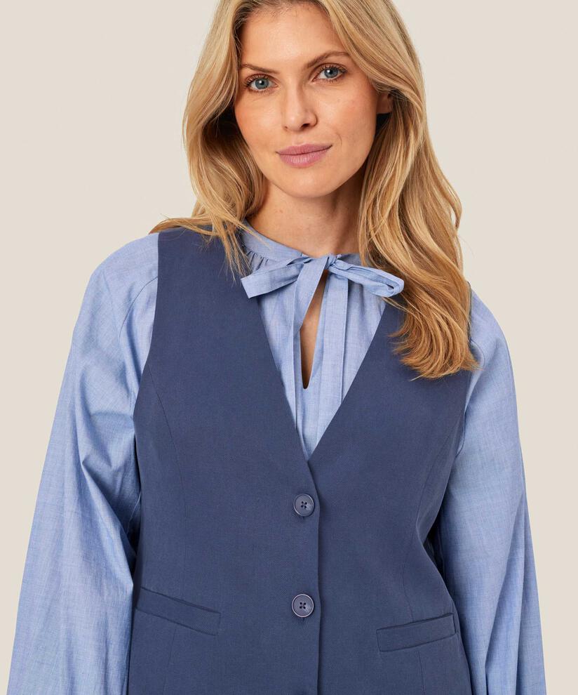 feminine Weste aus Baumwollmix, Sargasso Sea
