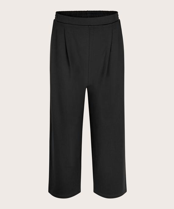 Jerseyhose mit Falten vorne, Black