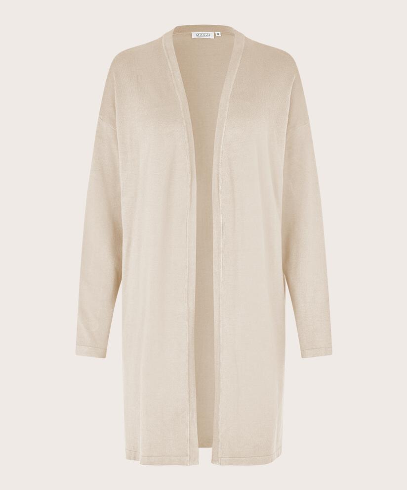 Feinstrick-cardigan Mit Geradem Schnitt, Whitecap