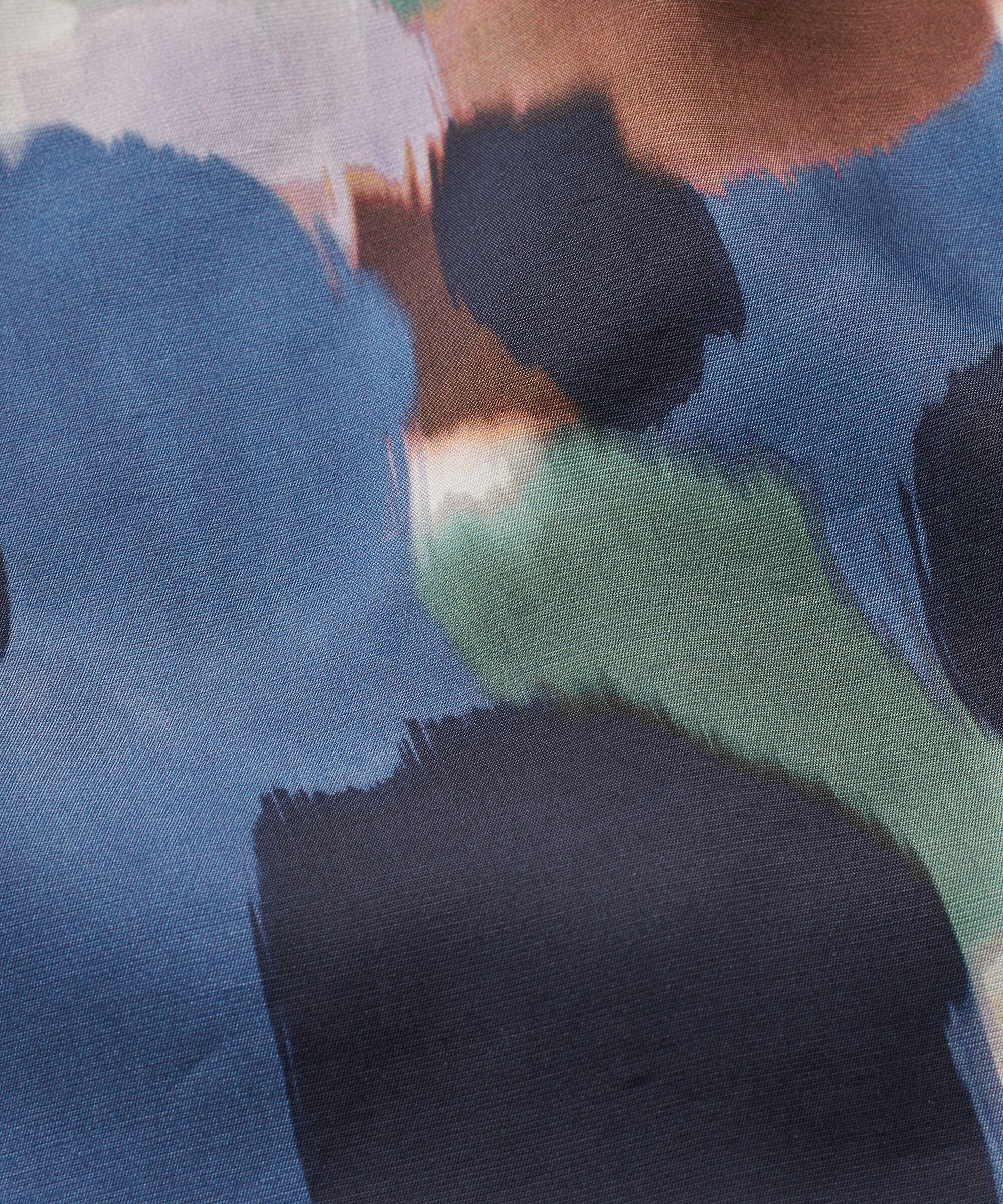 Viskosekleid Mit V-ausschnitt Und Eingrifftaschen, Navy Blazer