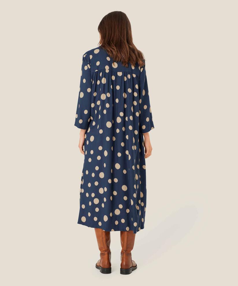 Kleid mit Bindebändern am Hals und Eingrifftaschen, Moonlit Ocean