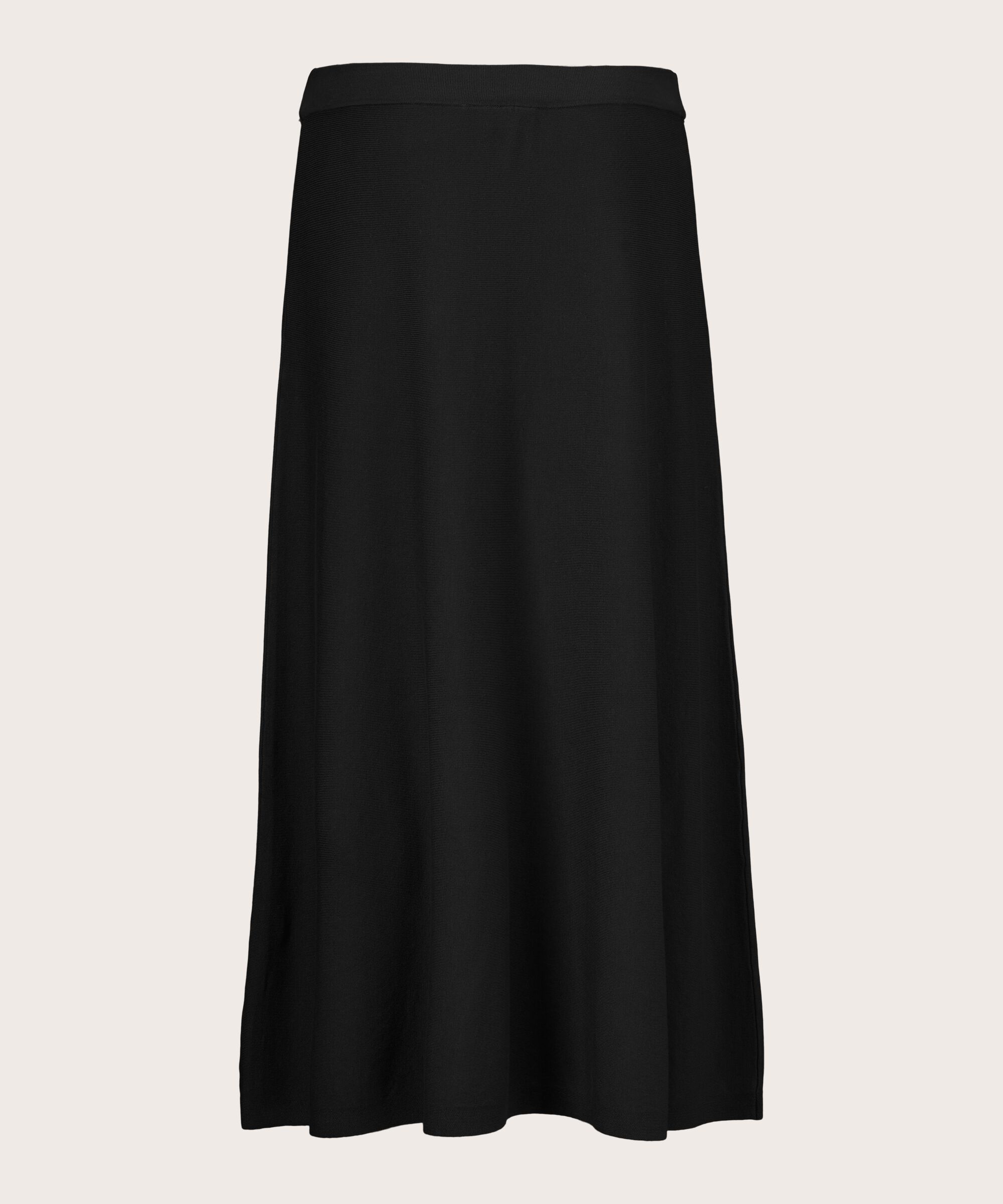 Strickrock mit elastischem Bund, Black