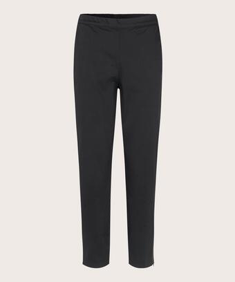 Knöchellange Hose Aus Baumwollstretch, Black