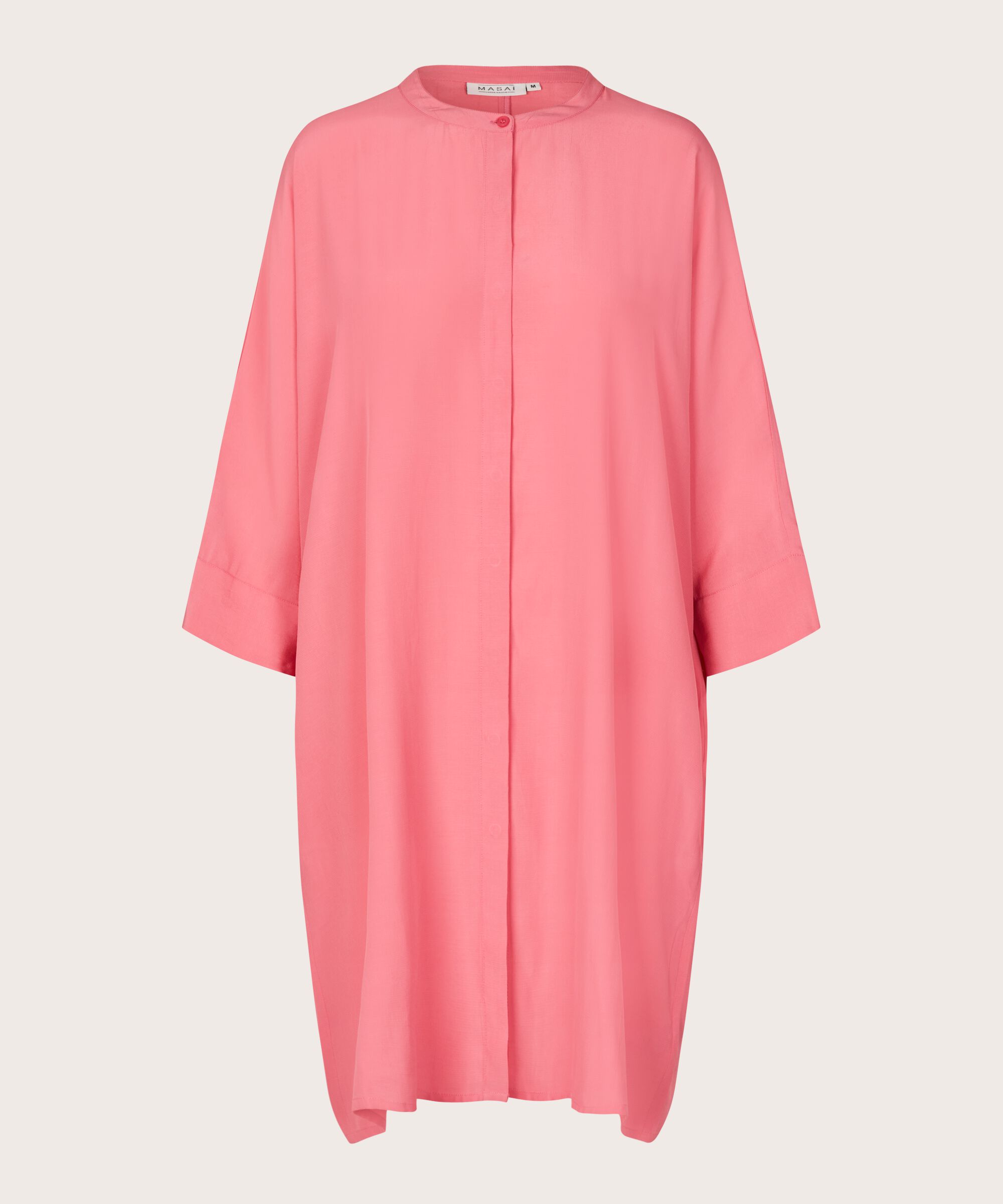 Hemdblusenkleid Aus Viskose Mit Dreiviertelärmeln, Confetti