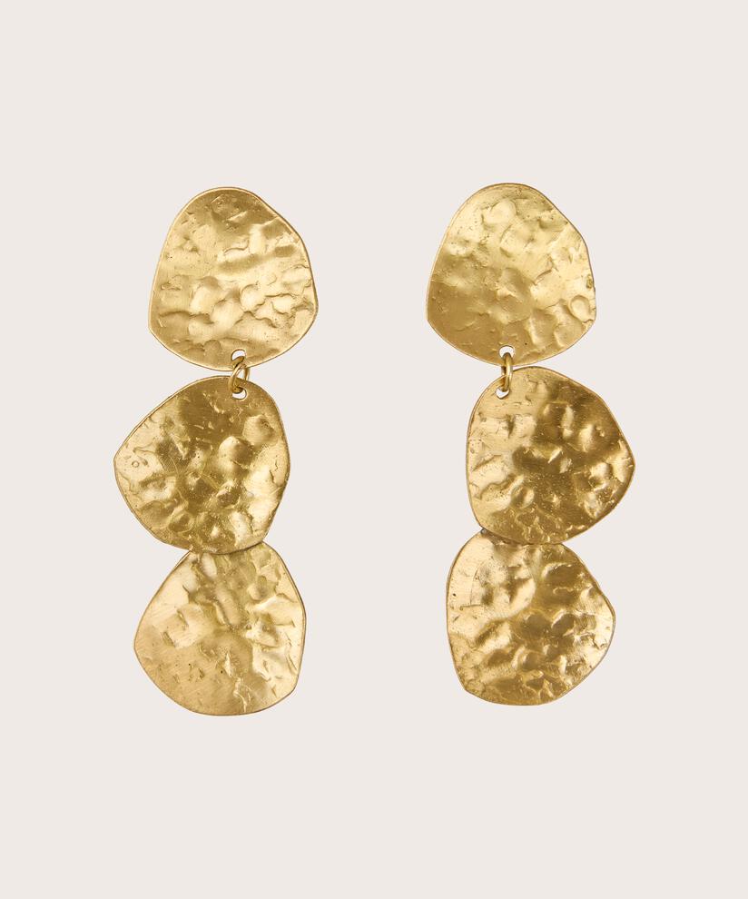 skulpturale Ohrstecker, Gold
