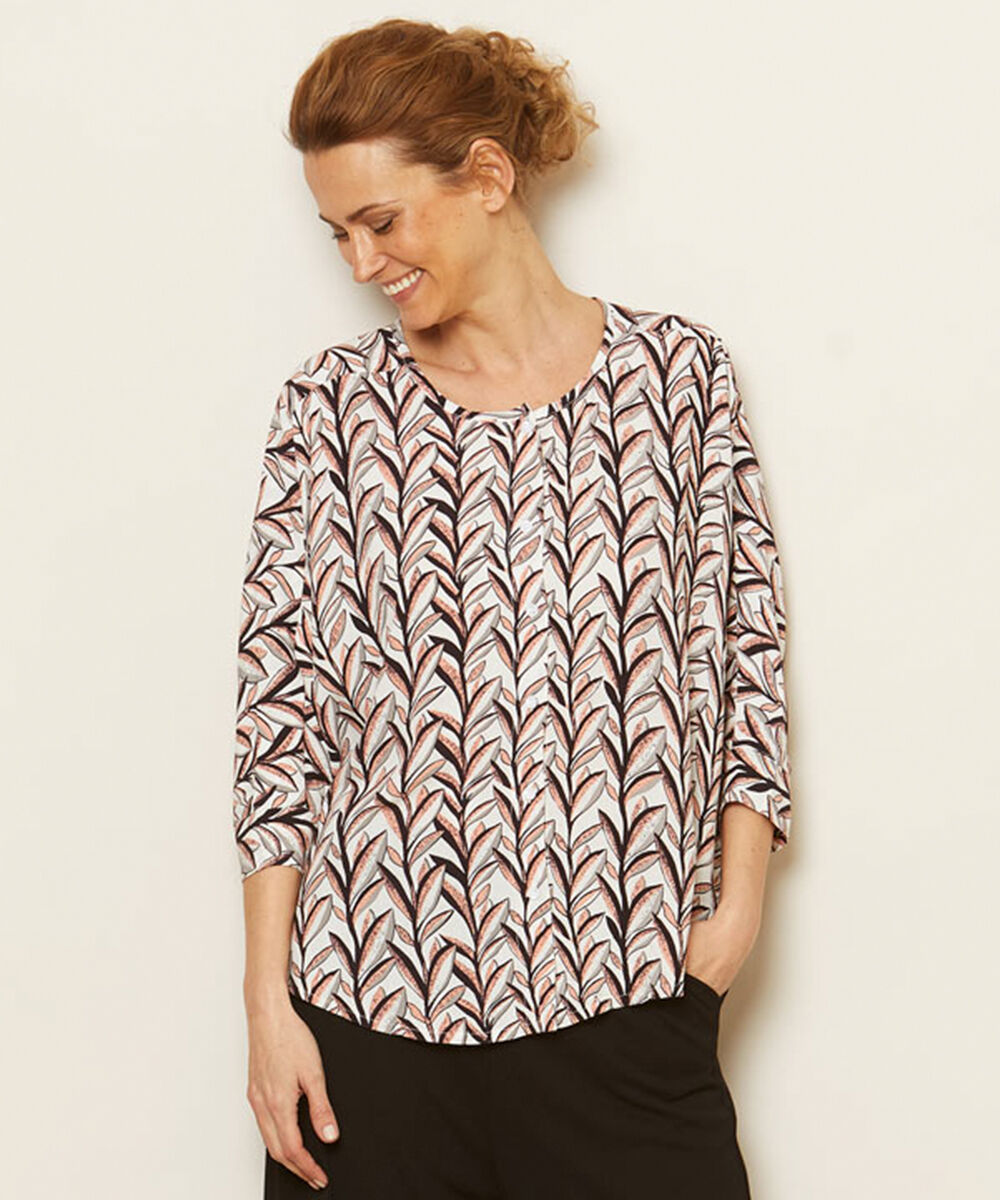 INGA HEMDBLUSE, Burnt Coral