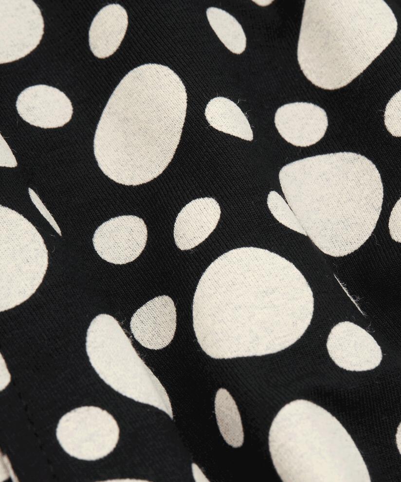 Bedruckte Tunika Mit Langen Ärmeln, Black