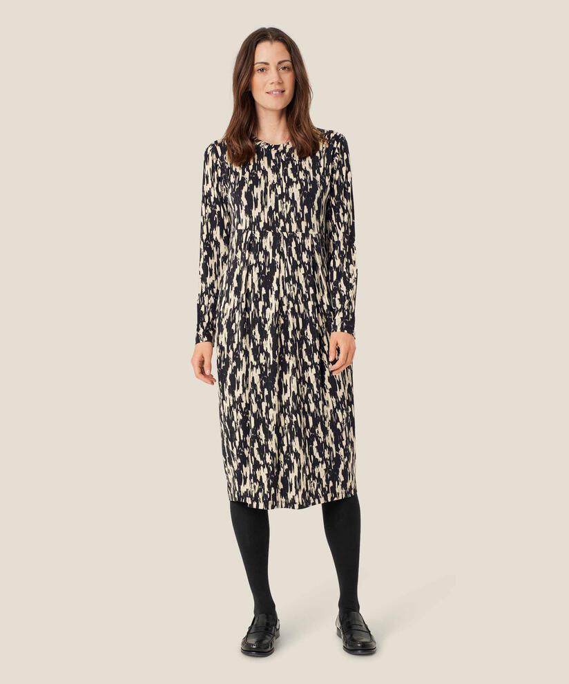 Tulpenkleid aus Jersey, Black