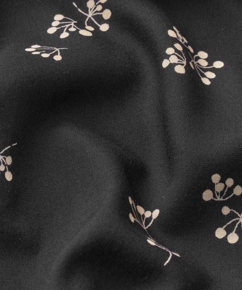 Gemustertes Hemdblusenkleid Aus Viskose, Black
