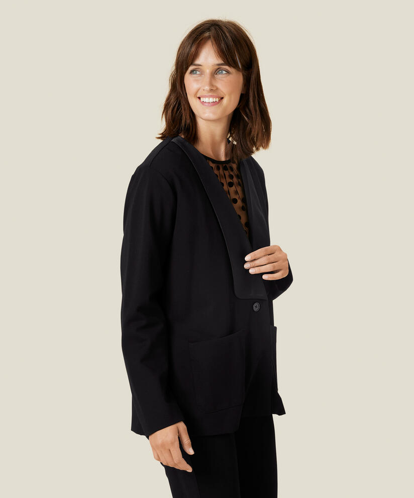 JENNY JERSEY JACKE, Black