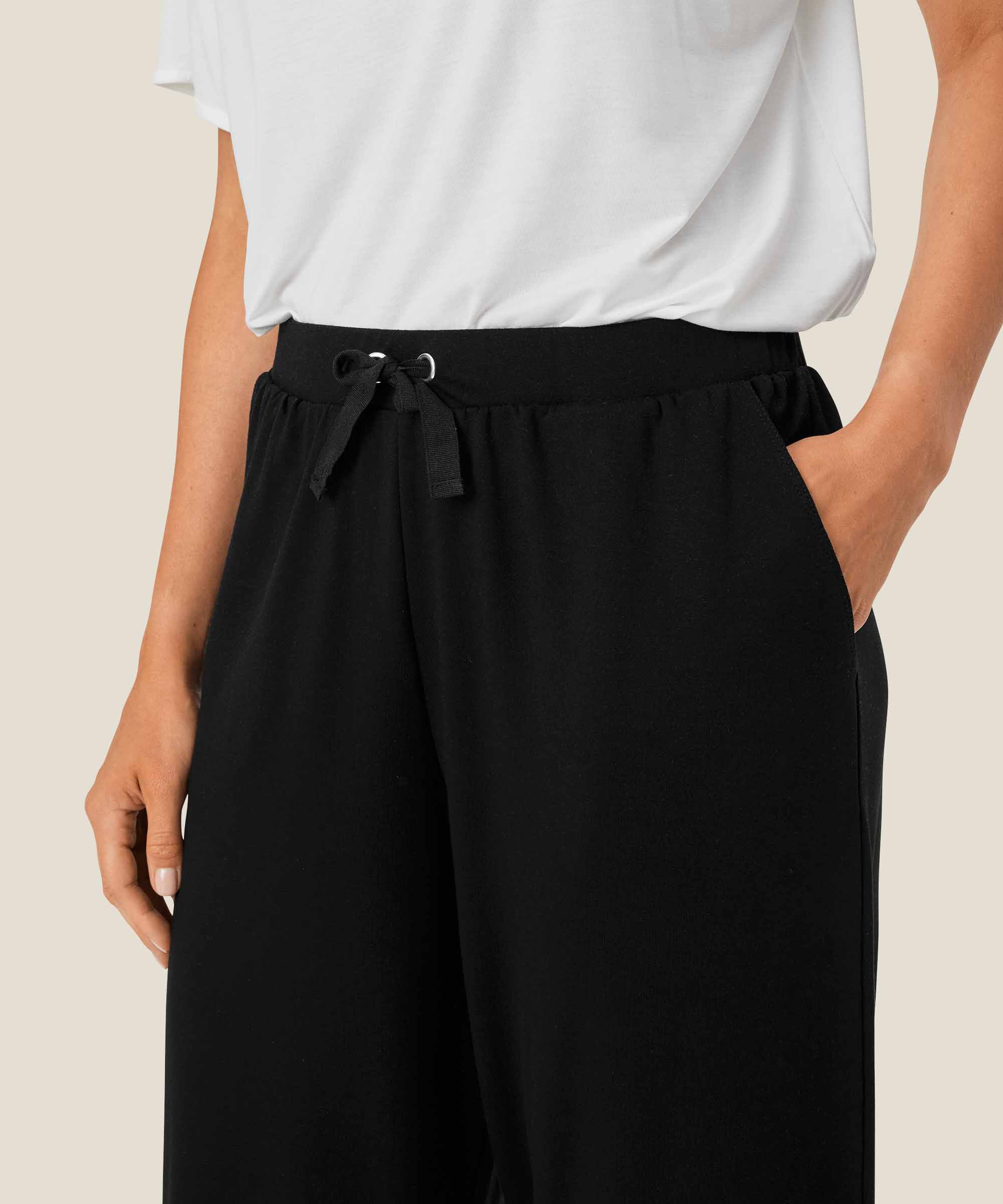 Jogginghose aus weichem Jersey, Black