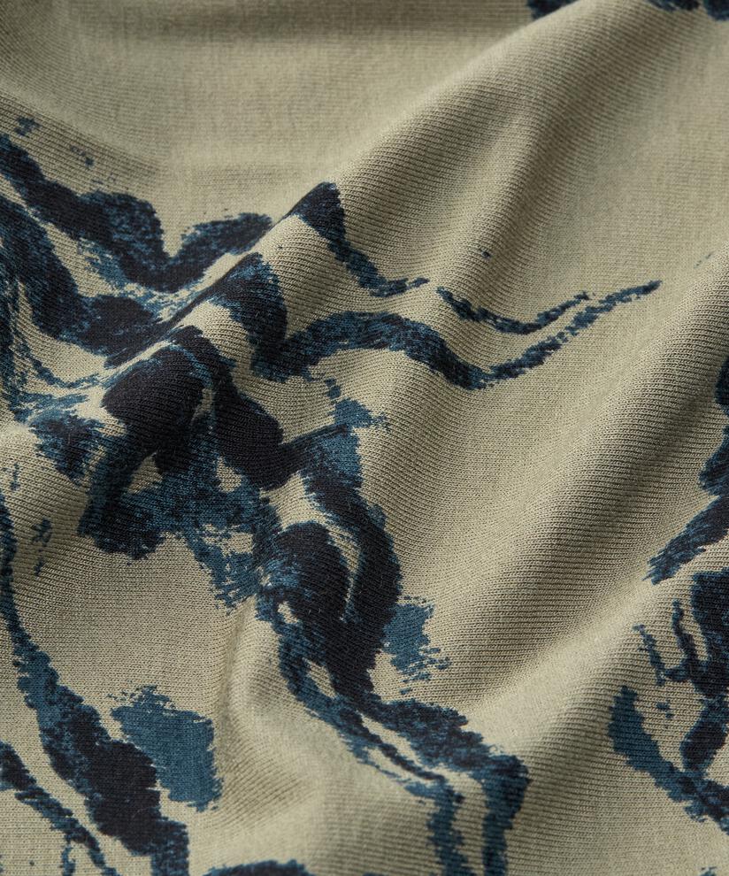 Bedruckte Jersey-Tunika mit Schößchenrock, Vetiver
