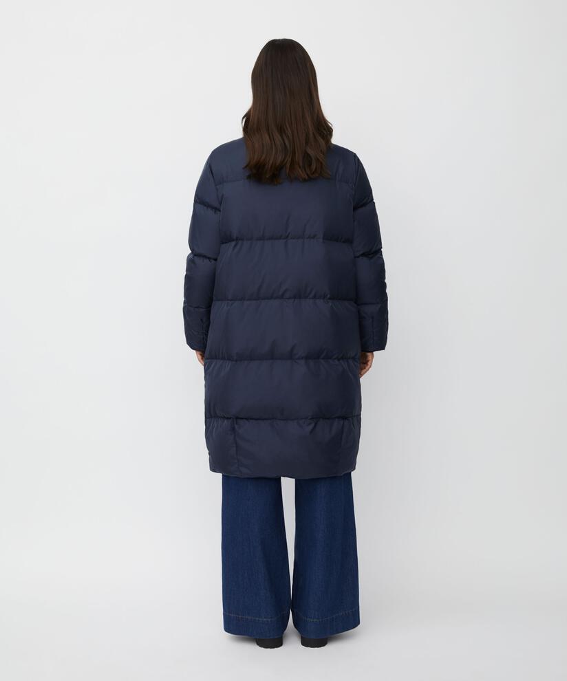 Daunenmantel mit hohem Kragen, Mood Indigo