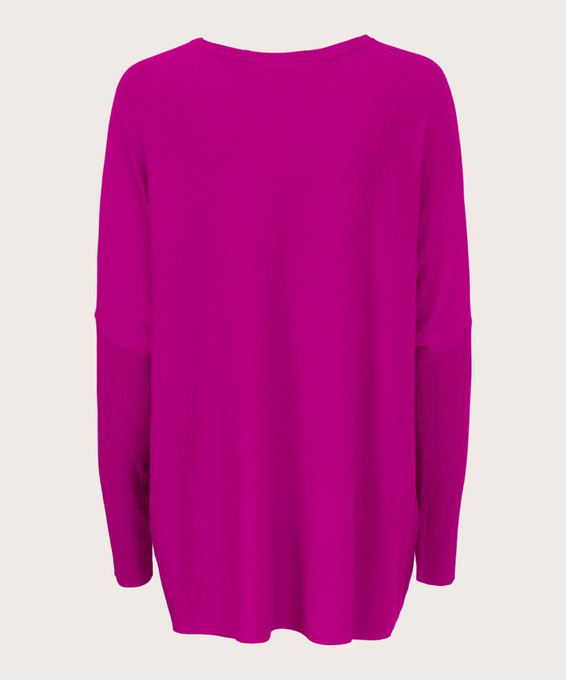 Oversize-pullover Mit Schmalen Ärmeln, Wild Aster