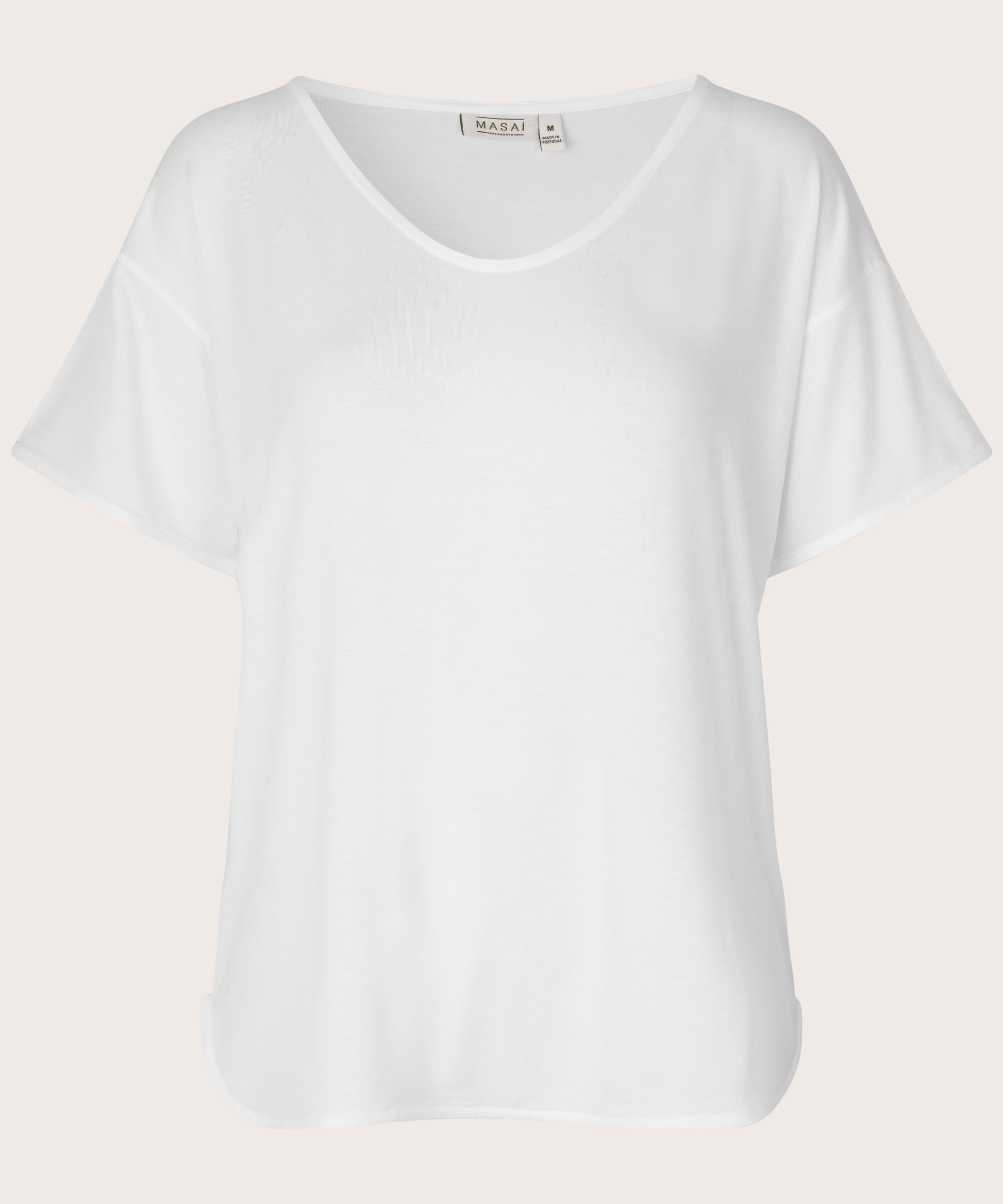 Dünnes T-Shirt aus Lyocell, White