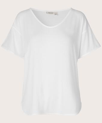 Dünnes T-Shirt aus Lyocell, White