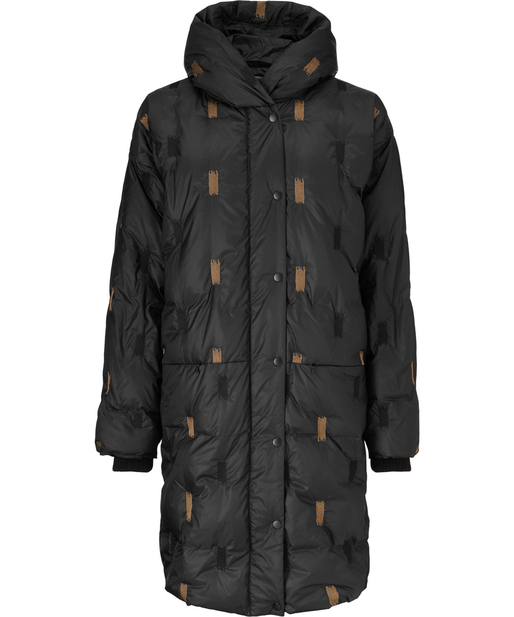 THILDE DAUNENMANTEL, Black