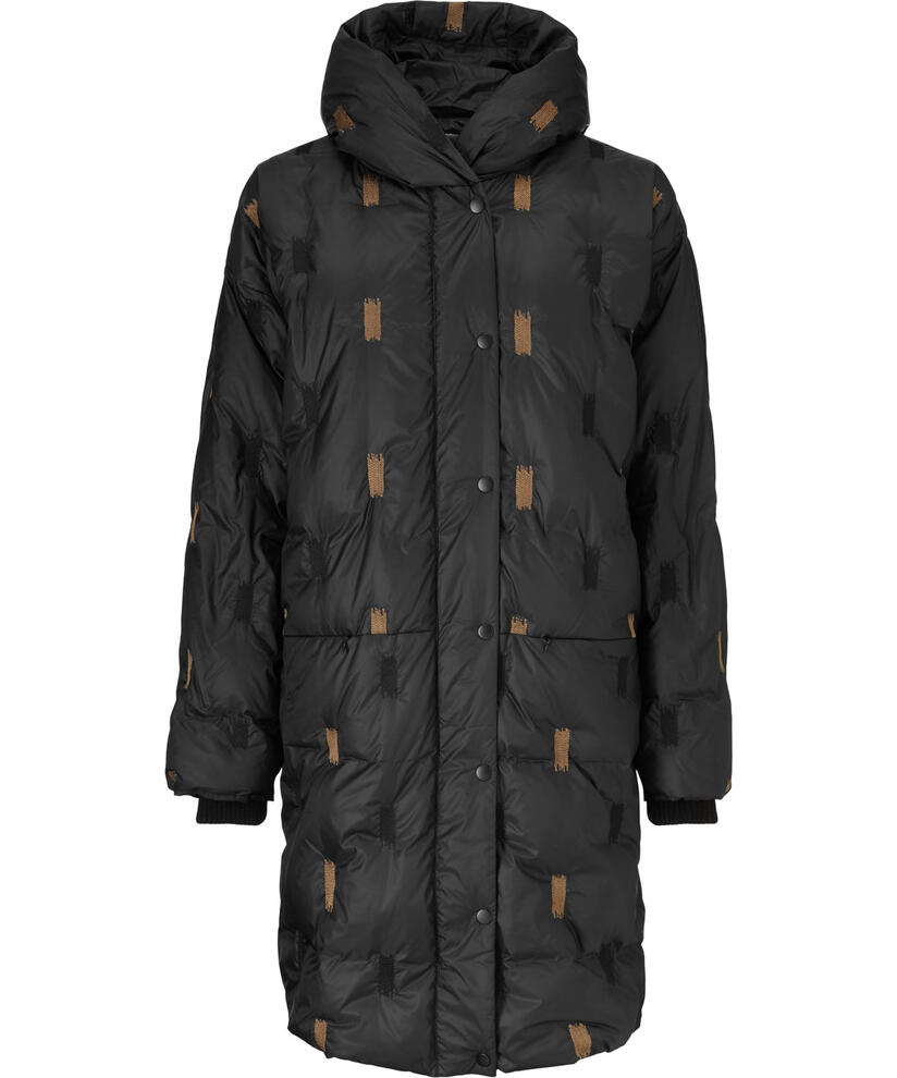 THILDE DAUNENMANTEL, Black