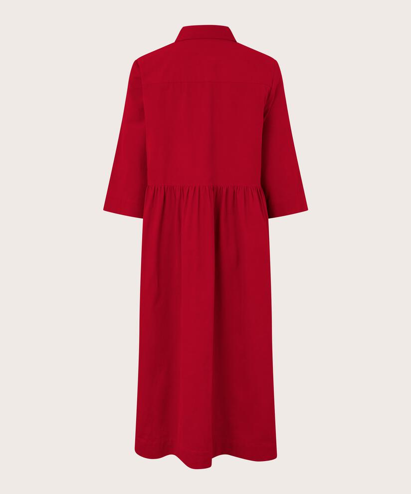 Samthemdkleid Mit 3/4-ärmeln, Scarlet Sage