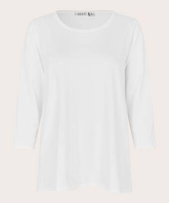 Shirt Mit Rundem Hals, White